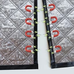 Magnetic winter thick door curtain - easy to install - No Drilling- Keep Cold Out & Warm In-Windproof partition curtain