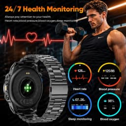2026New Military T-RX4 Built in GPS Outdoor Smart Watch 10ATM Waterproof Compass  850mAh Battery 1.7”AMOLED Sports Fitness Clock