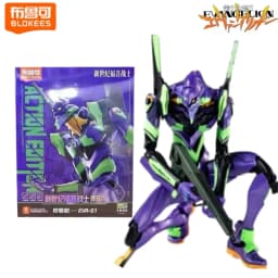Blokees Building Block Man New Century Evangelion EVANGELION-00/01/02/08-Anime Character Movable Model Splicing Toy Gift