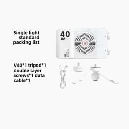 40W Mini Portable LED Fill Video Light with Built-In Rechargeable Battery Fill Light for Mobile Phone Charging PD