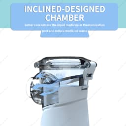 AiQUE Rechargeable Mesh Nebulizer with Screen Portable Medical Handheld Silent Nebulizador Inhaler Humidifier Inhalator Atomizer