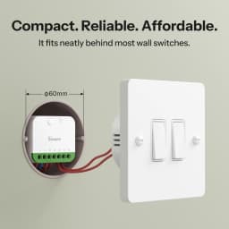 SONOFF MINI DUO 2-Gang Matter Over WiFi Smart Switch MINI-2GS Dual-Load Control Detach Relay Mode Works with Alexa Google Home