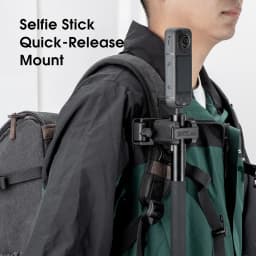 STARTRC Selfie Stick Holster Backpack Strap Clip Mount for Insta 360 X5 X4 Air Go Ultra ACE Pro 2 Ajustable Quick Release