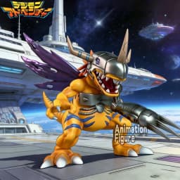 19cm Anime Digimon Adventure Figure Metal Greymon Action Figures Pvc Statue Desktop Ornamen Collection Model Toys Gifts