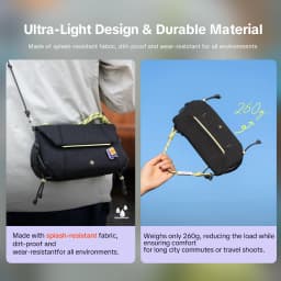 PGYTECH OneGo Pocket Sling Suitable for DJI Pocket 3 Storage Bag Camera Bag Sports Camera Storage Bag Mobile Phone Crossbody Bag