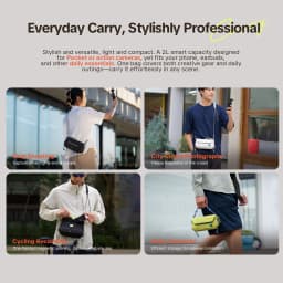 PGYTECH OneGo Pocket Sling Suitable for DJI Pocket 3 Storage Bag Camera Bag Sports Camera Storage Bag Mobile Phone Crossbody Bag