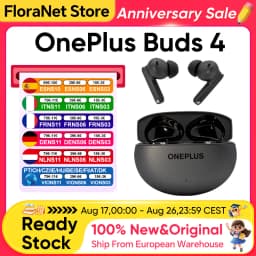 OnePlus Buds 4 TWS Earbuds with 55dB ANC, dual drivers, LHDC 5.0 Hi-Res, 45-hour battery, Bluetooth 5.4, IP55, and AI noise cancellation on calls