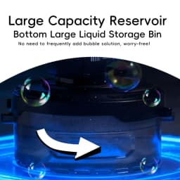 2026 Bubble Machine: Remote Control, Rgb Lights, 1800Mah Rechargeable Type-C | No Bubble Solution