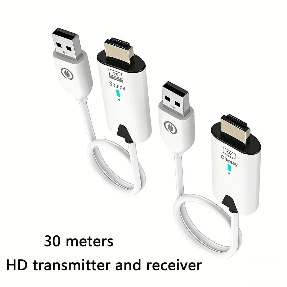 Wireless HDMI--compatible Transmitter and Receiver 1080P 50M Extender Display USB Adapter Dongle For TV Box Monitor Projector PC