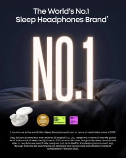 Soundcore by Anker Sleep A30 Sleep Headphones 2nd Generation - Side-Sleep Friendly,Active Noise Cancellation.Stand Store