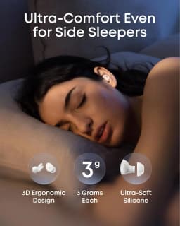 Soundcore by Anker Sleep A30 Sleep Headphones 2nd Generation - Side-Sleep Friendly,Active Noise Cancellation.Stand Store
