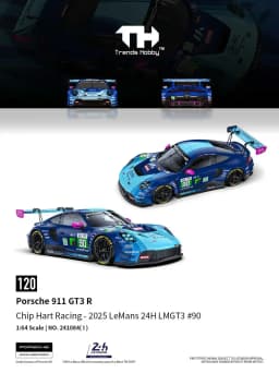 TH 1/64 Porsche 911 GT3 R LeMans 24H 2025 Lamborghini Huracan GT3 EVO2 DTM Car Alloy Diecast Metal Model Kids Toys Boys