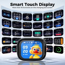 HTC NE68 TWS Wireless Earbuds Bluetooth 5.3 ENC Noise Cancelling LED Digital Display Open Ear Clip Bluetooth Earphones