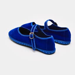 Solid Color Velvet Mary Janes Shoes for Women Spring Autumn Casual Streetwear Ballet Flats Buckle Strap Ladies Shoes Footwear