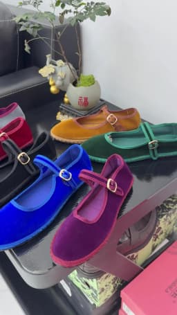 Solid Color Velvet Mary Janes Shoes for Women Spring Autumn Casual Streetwear Ballet Flats Buckle Strap Ladies Shoes Footwear