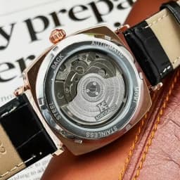 [Mechanical Men's Watch] Retro Mechanical Men's Watch | Elegant, Skeleton Dial, Hollow Design, Alloy Case, Synthetic Leather Strap | Business and Casual Wear, No Batteries Required