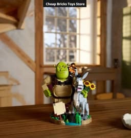 Cheapest 2026 The Donkey In Boots Bricks Building Blocks Compatible 1403pcs Posable Figures Display Model Toys Gifts For Adults