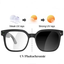 Lenovo 8K AI Camera Glasses Multi-functional 2400MP Photochromic Smart Glasse Anti-shake Shooting Tech With 290mah Large Battery