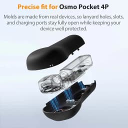 K&F CONCPET Protective Case with Lens Filter Storage Scratch-Resistant Action Camera Accessory for DJI Osmo Pocket 4 Pro