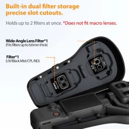 K&F CONCPET Protective Case with Lens Filter Storage Scratch-Resistant Action Camera Accessory for DJI Osmo Pocket 4 Pro