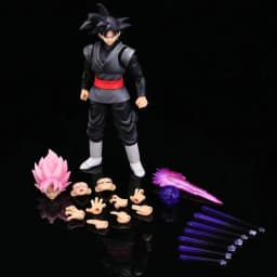KO SHF Dragon Ball Goku Black Zamasu Goku Super Saiyan Rose Goku Articulated Action Figure Full Accessories Anime Model Toy Gift