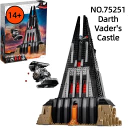 NEW 1090pcs New Star Battle Darth House Vader Castle Building Block Model Bricks Space Wars TIE Fighter Toy Christmas Gifts
