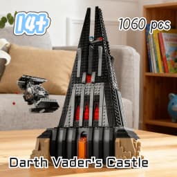 NEW 1090pcs New Star Battle Darth House Vader Castle Building Block Model Bricks Space Wars TIE Fighter Toy Christmas Gifts