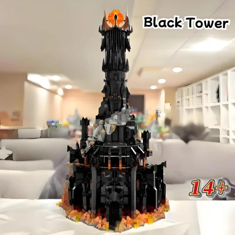 2026 New Arrival 5471pcs Creative Lord Rings Barado Fortress Barad Dur Dark Tower Building Block For Birthday Christmas Gift