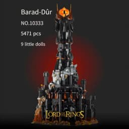 2026 New Arrival 5471pcs Creative Lord Rings Barado Fortress Barad Dur Dark Tower Building Block For Birthday Christmas Gift