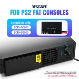 Auroxin USB C Type-C PD 45W 15V/3A PS2 PSU Adapter to Replace Original Power Supply For Sony Playstation2 50000 Series Console