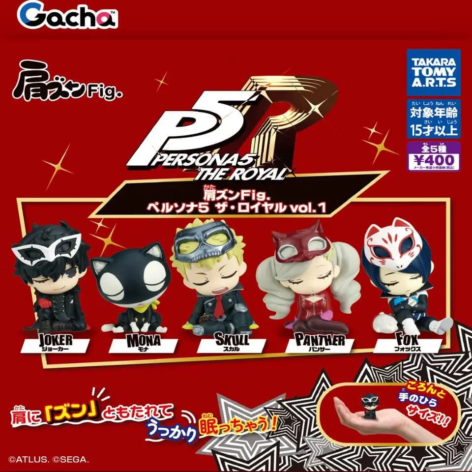 Gacha Scale Model PERSONA Character related Merchandise Shoulder leaning Figurine Ornament Action Figure Toys