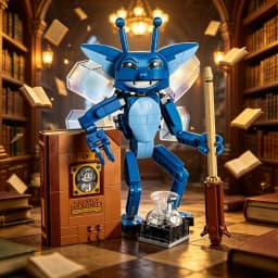 320 Pieces Harry Magic World Secret Chamber Cornish Elf Elf Building Blocks Puzzle Model Toy for Birthday Gift