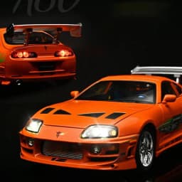 1:24 1995 Supra A80 MK4 Alloy Movie Sports Car Model Diecasts Metal Classic Track Raing Vehicles Car Model Sound Light Kids Gift