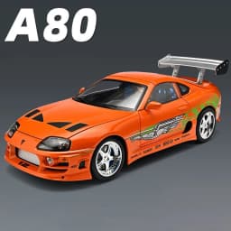 1:24 1995 Supra A80 MK4 Alloy Movie Sports Car Model Diecasts Metal Classic Track Raing Vehicles Car Model Sound Light Kids Gift