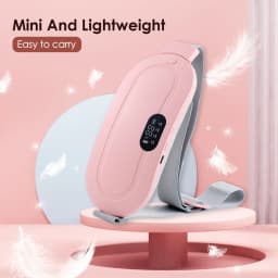 Electric Waist Massage Period Cramp Massager Vibrating Heating Belt for Menstrual Waist Stomach Abdominal Warm Palace Belt