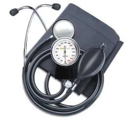 JUSTLANG Medical Manual Blood Pressure Monitor BP Cuff Upper Arm Aneroid Sphygmomanometer Tonometer Meter Tester Device