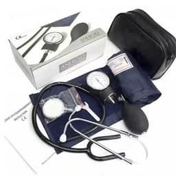 JUSTLANG Medical Manual Blood Pressure Monitor BP Cuff Upper Arm Aneroid Sphygmomanometer Tonometer Meter Tester Device