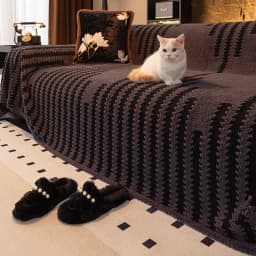 Thicken Warm Jacquard Tuffed Fleece Sofa Towel, for Living Room Bedding Room Large Relax Leisure Blanket Couch Cover Decor