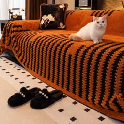 Thicken Warm Jacquard Tuffed Fleece Sofa Towel, for Living Room Bedding Room Large Relax Leisure Blanket Couch Cover Decor