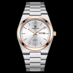 PAAZOMU Fashion Men's Quartz Watch Stainless Steel Waterproof Luminous Man Watch Chronograph Date Multifunction Watches For Men