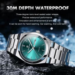 PAAZOMU Fashion Men's Quartz Watch Stainless Steel Waterproof Luminous Man Watch Chronograph Date Multifunction Watches For Men
