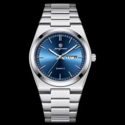 PAAZOMU Fashion Men's Quartz Watch Stainless Steel Waterproof Luminous Man Watch Chronograph Date Multifunction Watches For Men