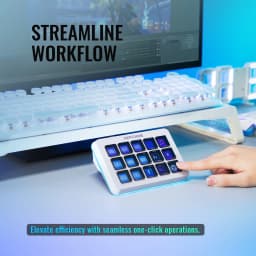 FIFINE D6 Macro Stream Controller App-Triggered Actions with 15-Key Programmable Deck for Live Streaming, for OBS/Twitch/YouTube