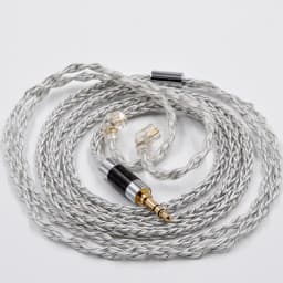 KZ Earphones Cable 8 Core Silver Blue Hybrid 784 Cores Silver Plated Upgrade Cable 2Pin 3.5mm Plug Heaset Wire KZ ZSXPRO ZS10PRO