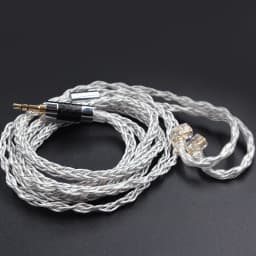 KZ Earphones Cable 8 Core Silver Blue Hybrid 784 Cores Silver Plated Upgrade Cable 2Pin 3.5mm Plug Heaset Wire KZ ZSXPRO ZS10PRO