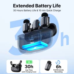 BOYA Mini 2 Wireless Lavalier Lapel Mini Microphone Noise Reduction for iPhone 6-17 USB-C Android SmartPhone PC Live Streaming