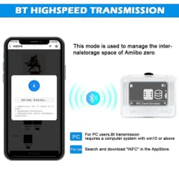 For Amiibo NFC Pixl Emulator Simulator Chargeable Bluetooth Intelligent Simulator for Switch2/Switch WiiU 3DS Game Accessories