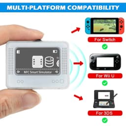 For Amiibo NFC Pixl Emulator Simulator Chargeable Bluetooth Intelligent Simulator for Switch2/Switch WiiU 3DS Game Accessories
