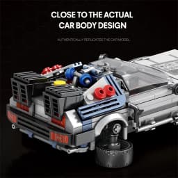 1:24 Classic Movie Racing Car Building Blocks MOC Model Sport Cars Toys Back Future Bricks Vehicle Festival Gifts for Boys Kids