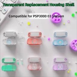 Transparent Full Cover Protective Case Kit Full Set With Screws Full Housing Shell With Buttons Kit for PSP3000 03 Version